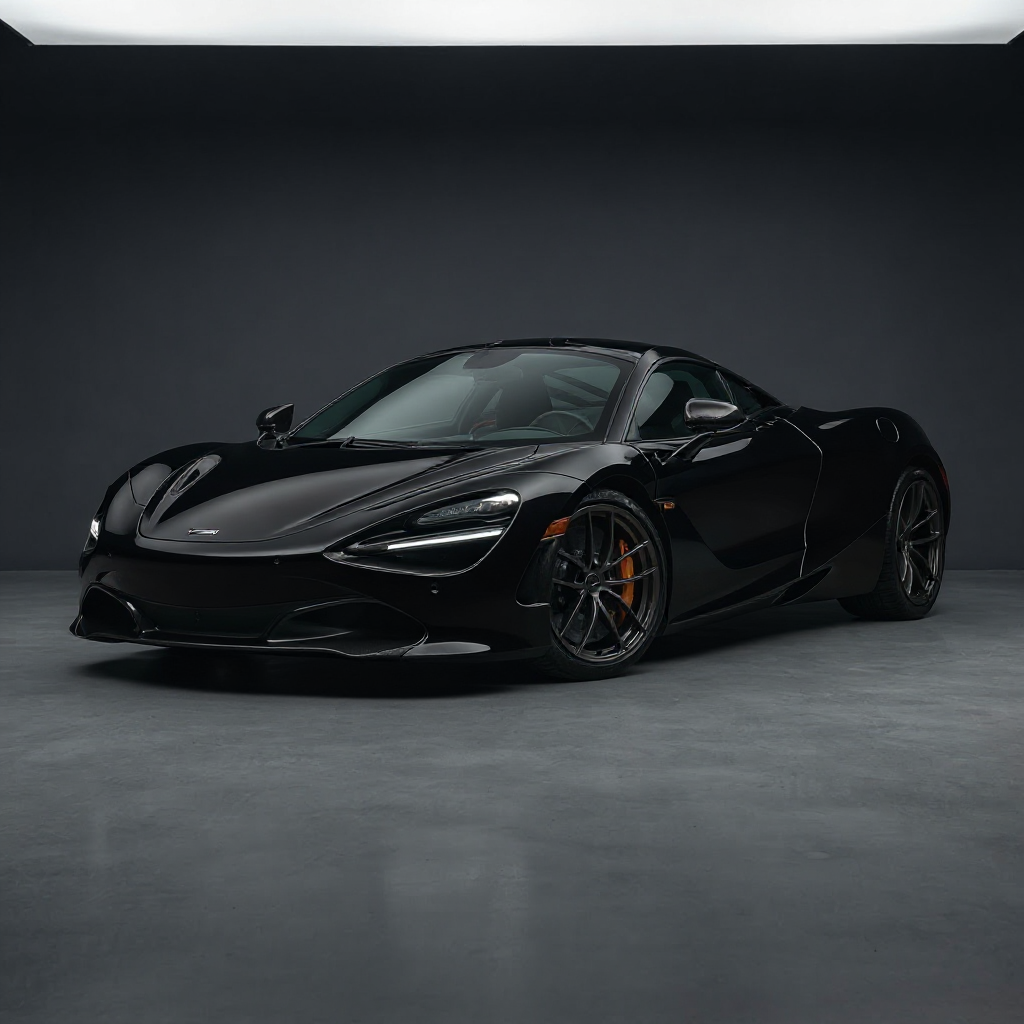 The car with a deep wet-look gloss clear LIQVIX finish on the body
